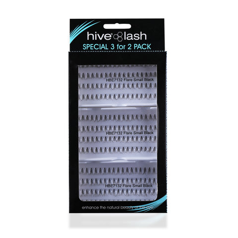 Hive Black Individual Flare Lashes (76 x 3)