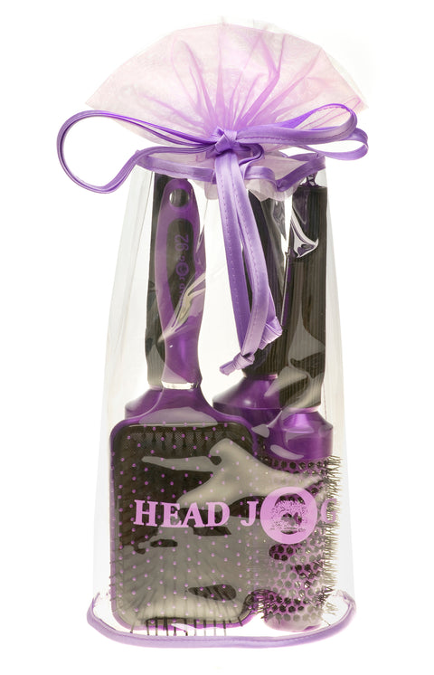 Oval Purple Brush Set